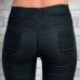 Джинсовые брюки баталы чёрные плотные с байкой Kenalin Арт.: 913-1