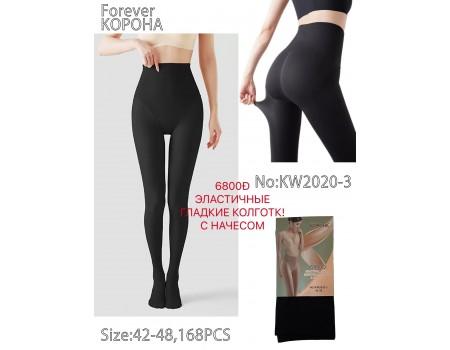 Колготи жіночі з начосом 6800D КОРОНА Арт.: KW2020-3 / 42-48 /