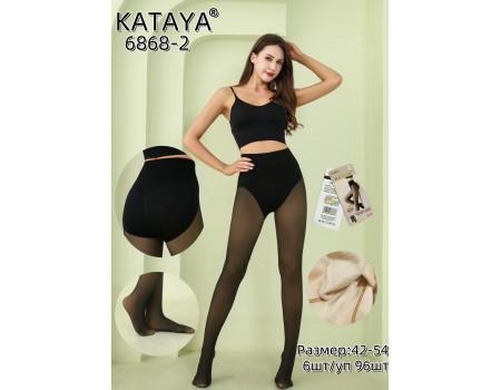 Жіночі теплі колготки з начосом KATAYA Арт.: 6868-2 / 42-54 /