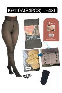 Колготы женские с флисом ФЕННА Арт.: K9110A / L-4XL /