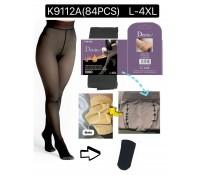 Колготы женские с флисом ФЕННА Арт.: K9112A / L-4XL /