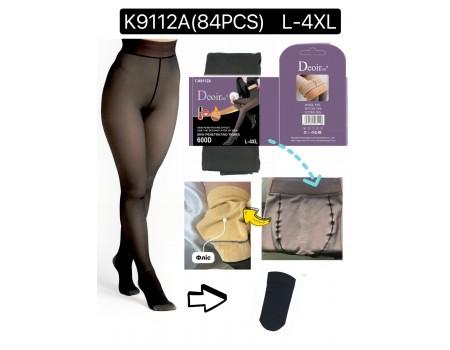 Колготы женские с флисом ФЕННА Арт.: K9112A / L-4XL /