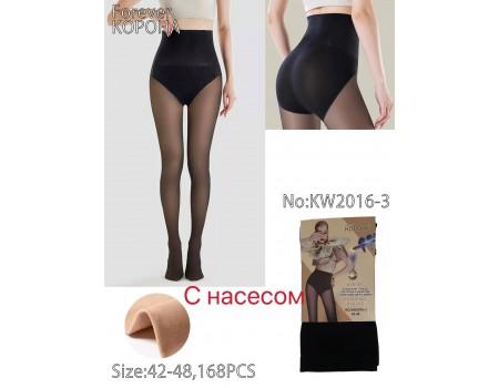 Колготы женские на меху с имитацией второй кожи КОРОНА Арт.: KW2016-3 / 42-48 /