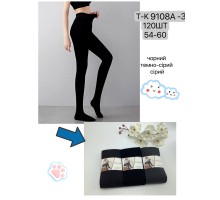 Женские теплые колготки Фенна Арт.: T-K9108A-3 / 54-60 /