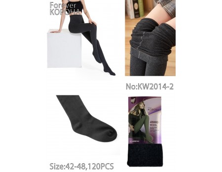 Колготы женские с начесом КОРОНА Арт.: KW2014-2 / 42-48 /