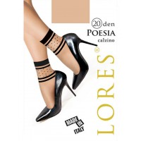 Шкарпетки жіночі з візерунком LORES Poesia 20 den