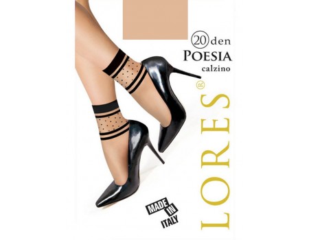 Шкарпетки жіночі з візерунком LORES Poesia 20 den