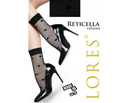 Носки сетчатые с узором LORES Reticella calzino