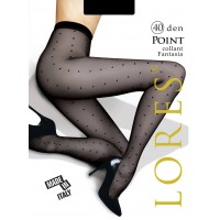 Колготки з візерунком у крапку LORES Point 40