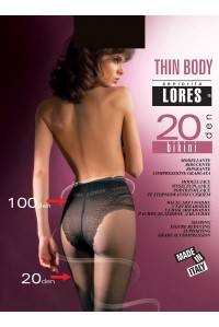 Колготки с моделирующими трусиками LORES Thin Body 20 bikini