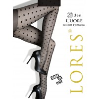 Колготки з візерунком LORES Cuore 20