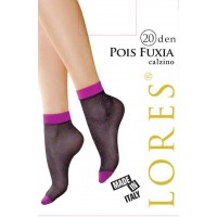 Шкарпетки жіночі з візерунком LORES Pois Fuxia 20 calzino