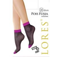 Шкарпетки жіночі з візерунком LORES Pois Fuxia 20 calzino