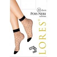 Шкарпетки жіночі з візерунком LORES Pois Neri 20 calzino