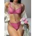 Комплект CENCKA FLOWER тонкий без поролона с трусиками-стрингами Арт: H358#