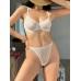 Комплект CENCKA FLOWER тонкий без поролона с трусиками-стрингами Арт: H222#