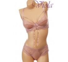 Комплект ENUOANGGEE тонкий без поролону з трусиками-сліпами Арт: 9261# B