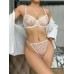 Комплект CENCKA FLOWER тонкий без поролону з трусиками-стрінгами Арт: H361#