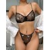 Комплект CENCKA FLOWER тонкий без поролону з трусиками-стрінгами Арт: H361#