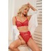 Комплект CENCKA FLOWER тонкий без поролона с трусиками-стрингами Арт: 9908# B