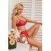 Комплект CENCKA FLOWER тонкий без поролона с трусиками-стрингами Арт: 9908# B
