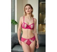 Комплект CENCKA FLOWER тонкий без поролона с трусиками-слипами Арт: 9876# C