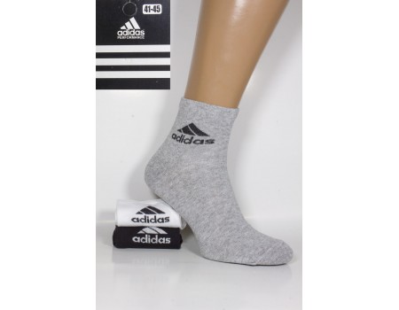 Стрейчевые мужские носки Adidas / 1047 / средней высоты Арт.: 323699-35 / Упаковка 12 пар /