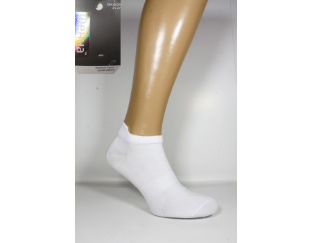 Стрейчевые мужские носки Фенна короткие Арт.: GH-A028 / Белые / Упаковка 10 пар /