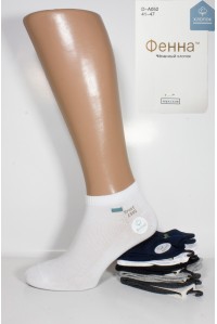 Стрейчевые мужские носки в сеточку ФЕННА короткие Арт.: D-A052 / Упаковка 10 пар /