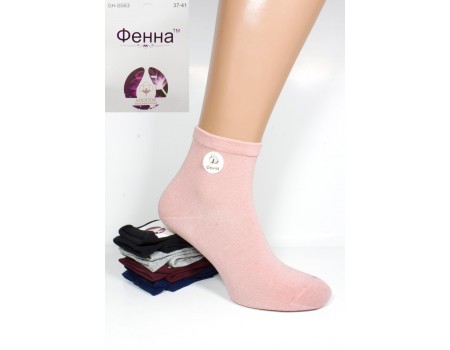 Стрейчевые женские носки ФЕННА средней высоты Арт.: GH-B563-1 / Упаковка 10 пар /