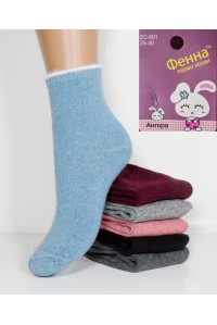 Шерстяные детские носки из ангоры ФЕННА высокие Арт.: ZC601-11