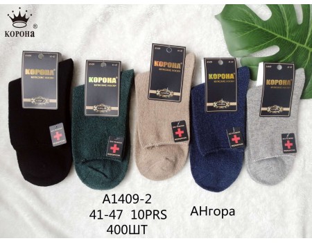 Стрейчевые мужские носки без резинки, медицинские КОРОНА высокие Арт.: A1409-2
