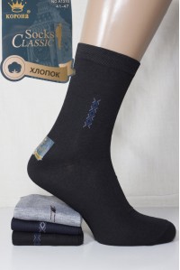 Стрейчевые мужские носки КОРОНА высокие Арт.: A1312