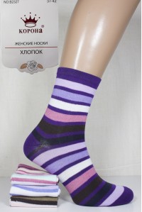 Стрейчевые женские носки КОРОНА средней высоты Арт.: B2327-1