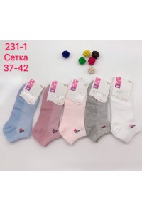 Стрейчевые женские носки в сеточку КОРОНА укороченные Арт.: B-231-1