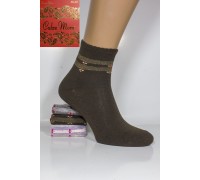 Стрейчевые женские носки на бордюрной резинке Calze More средней высоты Арт.: 8515