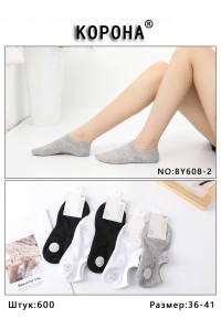 Стрейчевые женские носки КОРОНА ультракороткие Арт.: BY608-2