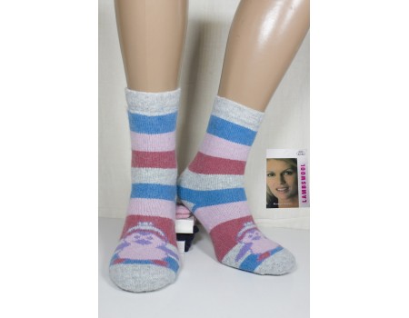 Шерстяные махровые женские носки KARDESLER высокие Арт.: 8001 / 0268 / Упаковка 12 пар /