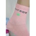Стрейчевые женские носки с надписями URBAN Socks высокие Арт.: 1214-1 / БАБА ВОГОНЬ / Упаковка 12 пар /