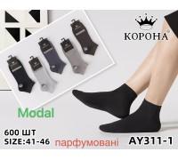 Модальні чоловічі шкарпетки КОРОНА, короткі, Арт.: AY311-1