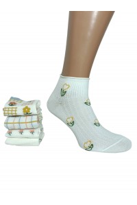 Стрейчевые модальные женские носки в сеточку ШУГУАН короткие Арт.: B2946-2