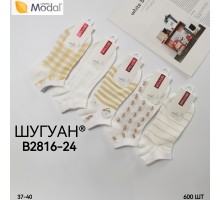Модальные женские носки ШУГУАН короткие Арт.: B2816-24