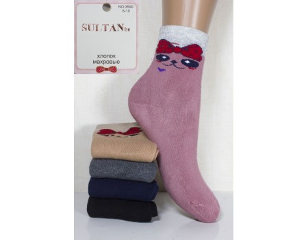 Махровые детские носки SULTAN высокие Арт.: 3590 / Упаковка 10 пар /