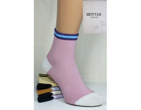 Стрейчевые женские носки ШУГУАН средней высоты Арт.: B2807