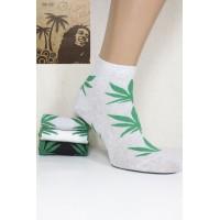 Стрейчові жіночі шкарпетки Be HAPPY and SMILE середньої висоти Арт.: 44230-37-1 / Конопля /