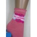 Махровые детские носки на бордюрной резинке BFL Girls высокие Арт: C151-17 / Flower / Упаковка 12 пар /