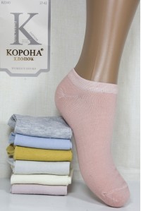 Стрейчевые женские носки КОРОНА укороченные Арт.: B2340 / Ассорти цветов /