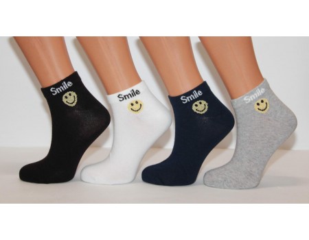 Стрейчевые женские носки ZENGIN средней высоты Арт.: 2282-2 / Smile / Упаковка 12 пар /