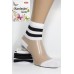 Стрейчевые женские носки на французской микросетке KARDESLER средней длины Арт.: 3028-4 / Полоска /