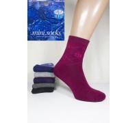 Женские махровые носки BFL Mini Socks высокие Арт: B71-10 / Упаковка 12 пар /